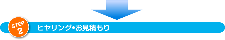 ヒヤリング・お見積もり